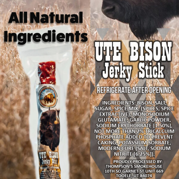 Bison Jerky Sticks Natural Flavor Ingredients